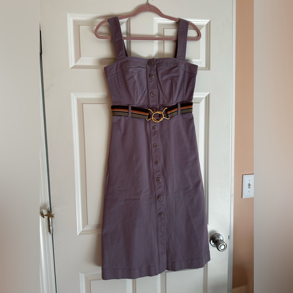 Tory Burch Midi Dress size 4 with removable and adjustable belt